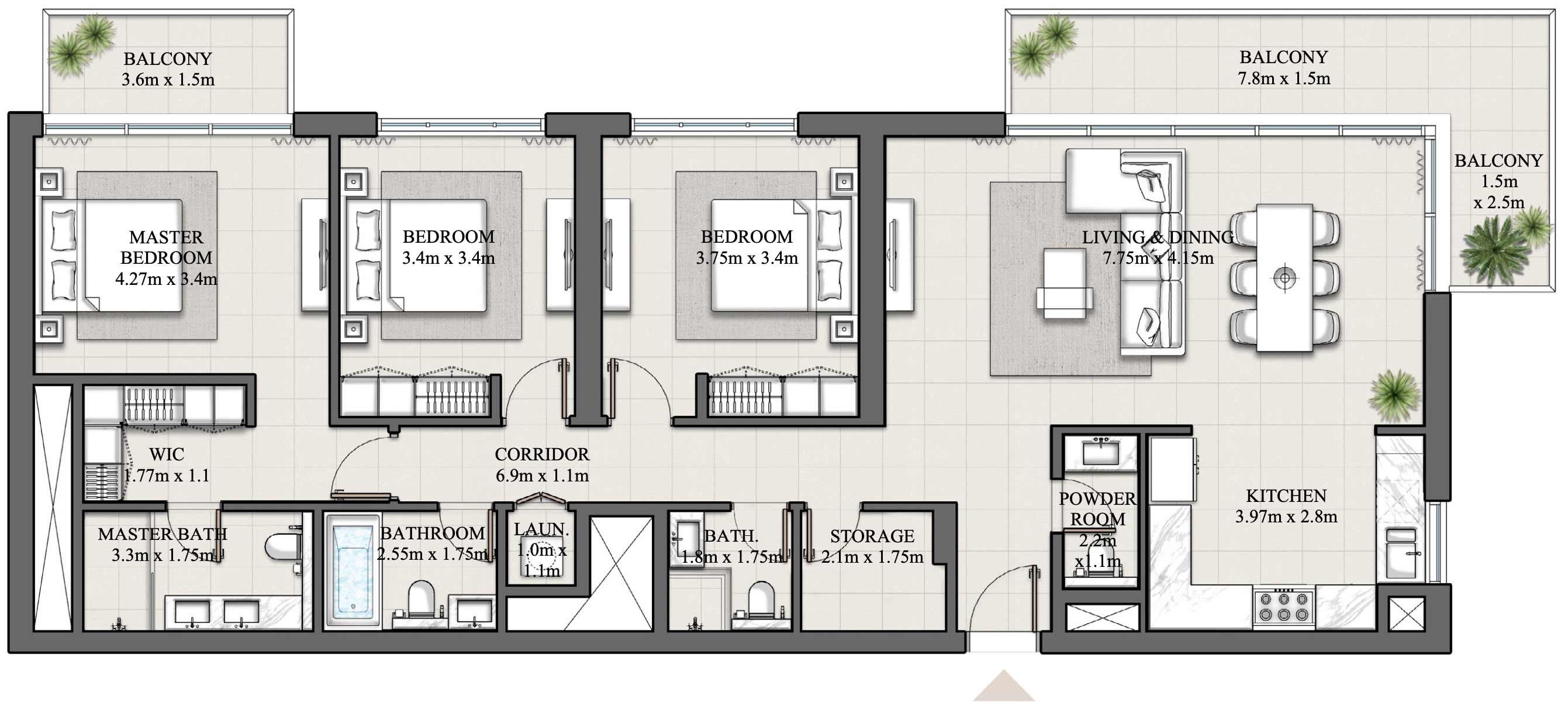 3 Bedroom
